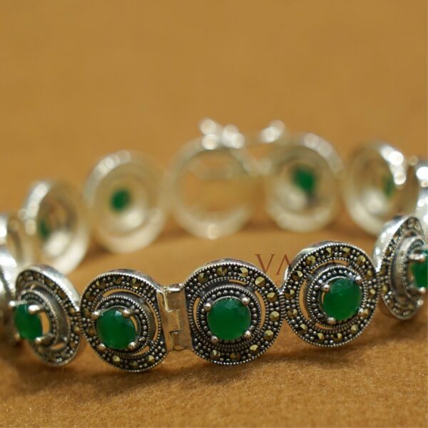 Silver Green Emerald CZ Bangle Bracelet,cz Bangle Openable Bracelet/indian  Jewelry/bangle Bracelet,bollywood Jewelry,diamond Jewelry - Etsy Denmark