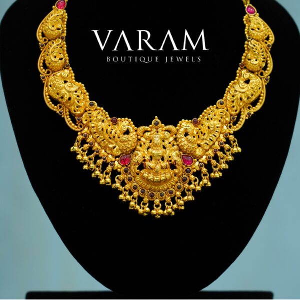 varam_chain_lord_lakshmi_pink_stone_gold_plated_chain_2-1
