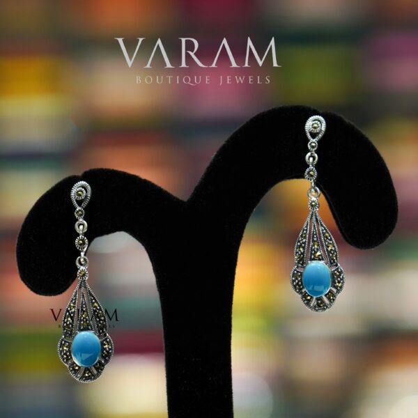 varam_earrings_sky_blue_stone_oxidised_silver_earrings-1