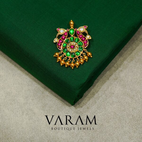 varam_pendent_pink_and_green_stone_gold_plated_pendent-1