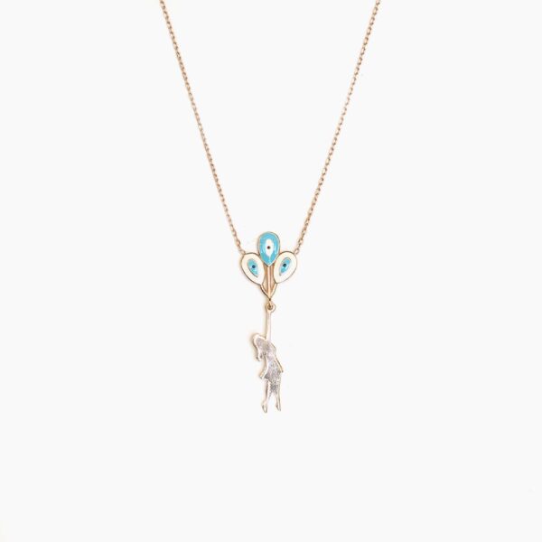varam_chains_blue_and_white_colour_rose_gold_chain