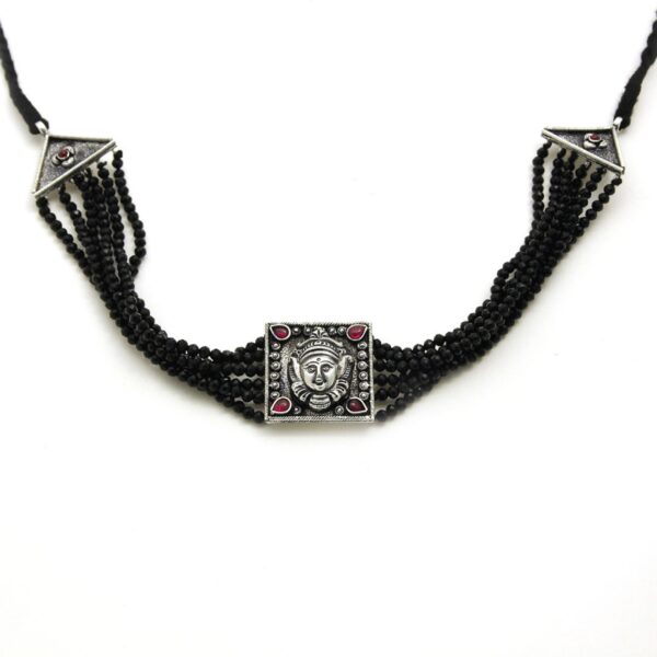varam_chains_oxidised_silver_with_black_beads_chain220316