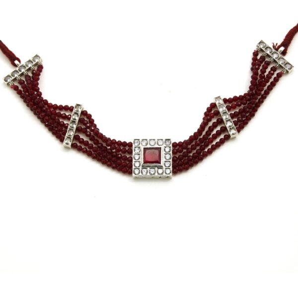varam_chains_red_stone_silver_with_maroon_beads_chain220316