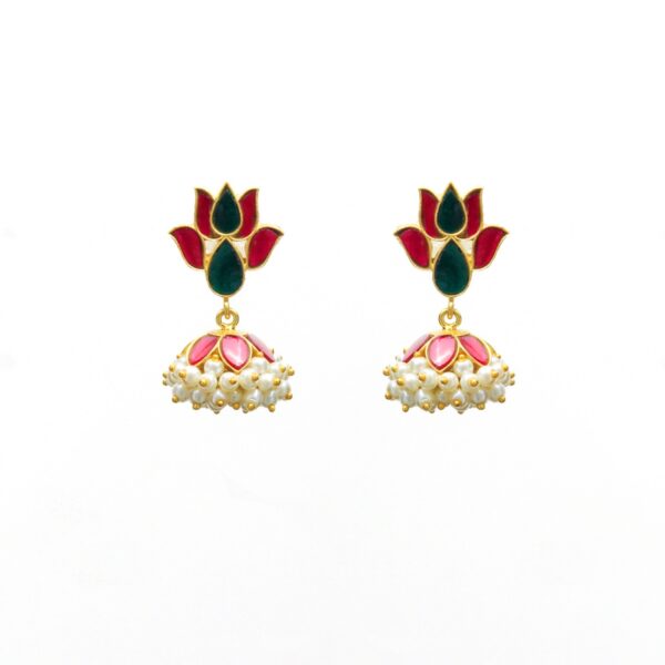 varam_earrings_red_and_green_stone_gold_plated_earrings_3-1