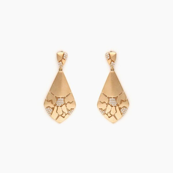 varam_earrings_rose_gold_flat_design_white_stone_earrings