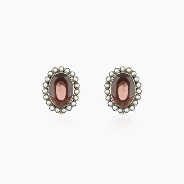 varam_earrings_brown_stone_silver_earrings_1-1