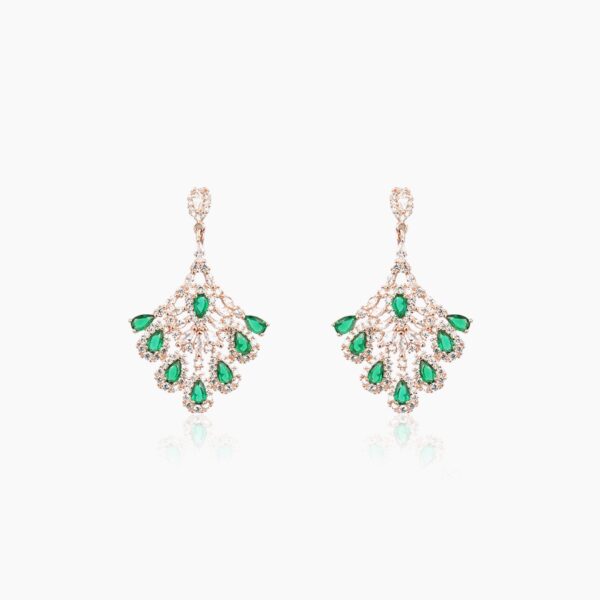 varam_earrings_green_and_white_stone__rose_gold_earrings-1