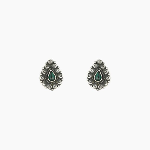 varam_earrings_green_stone_oxidised_silver_earrings_45-1