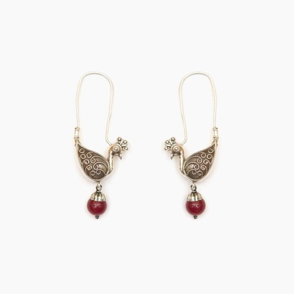 varam_earrings_peacock_design_red_stone_silver_earrings_11-1