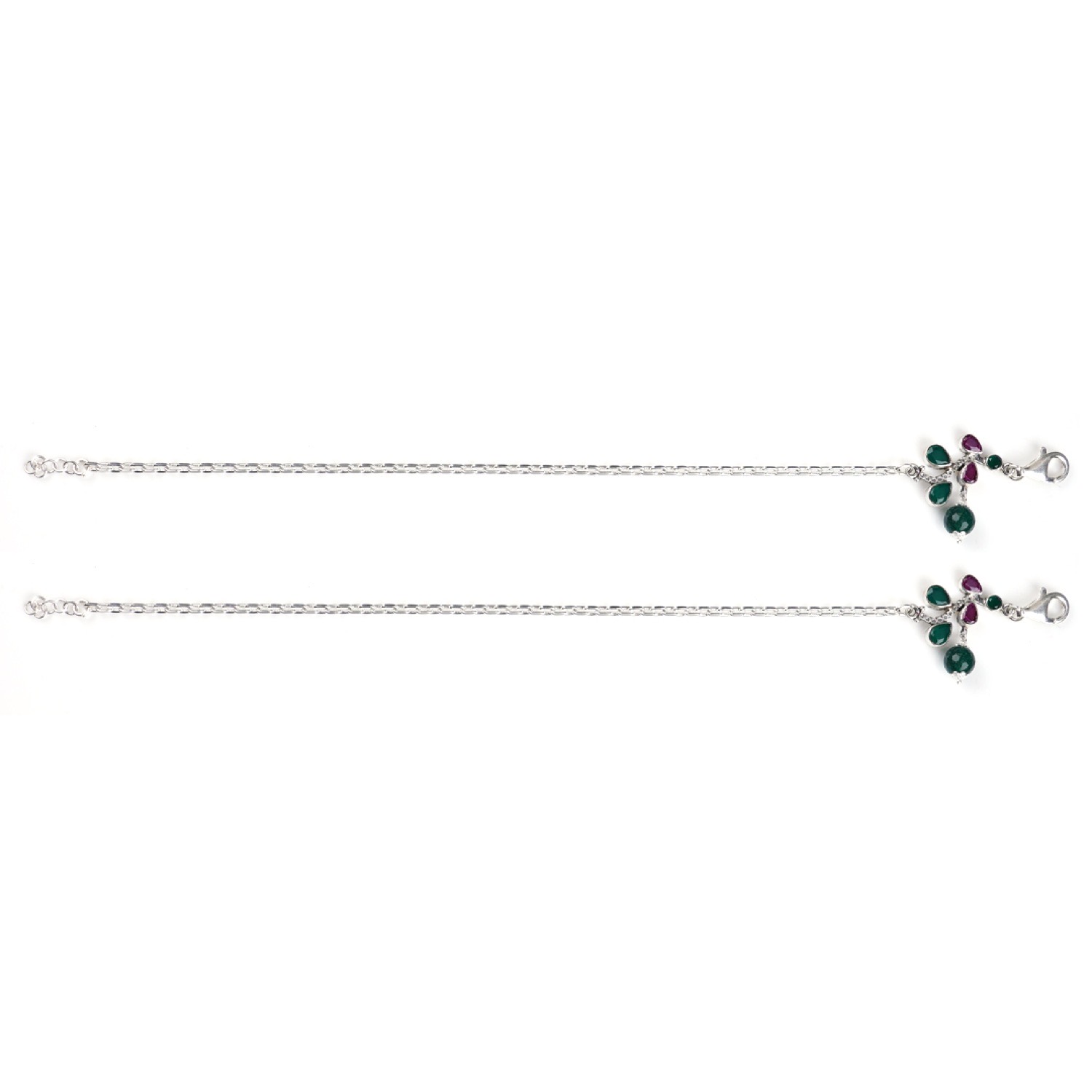 varam_anklets_072022_green_and_pink_stone_silver_anklets_100-1