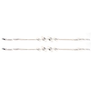 Silver design silver anklets