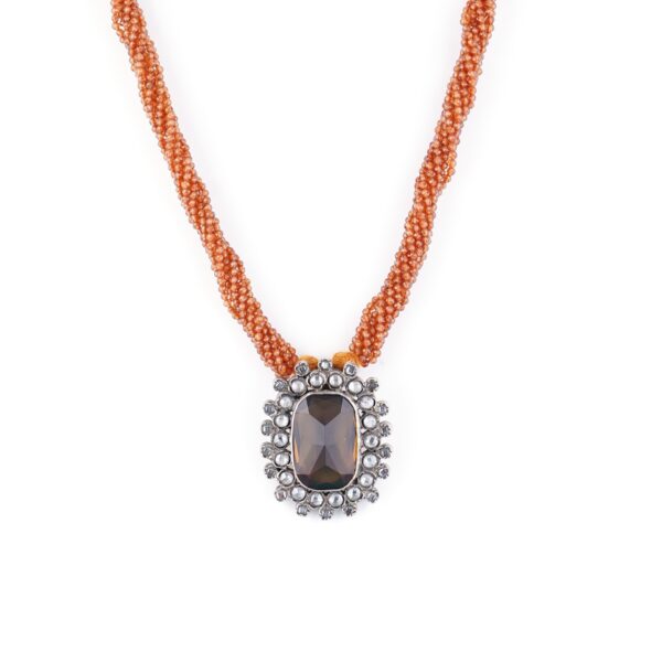 varam_chains_072022_orange_stone_oxidised_silver_orange_beads_chain_2-1