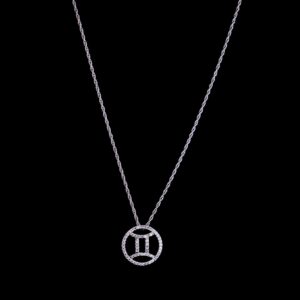 Zodiac pendant Gemini sign