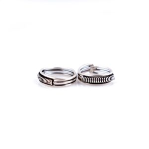 Spiral design
oxidised silver
Toe Rings