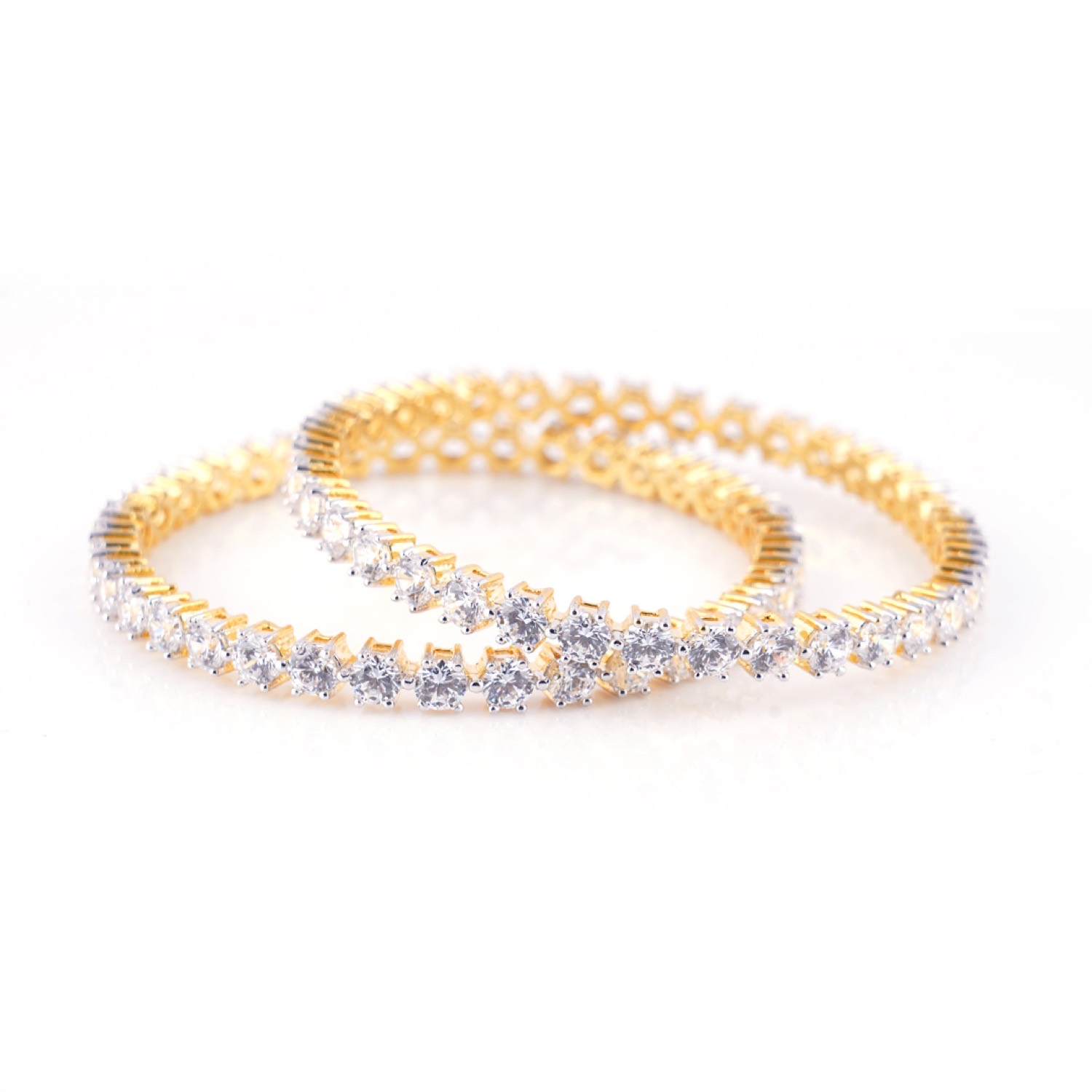 varam_bracelet_and_bangle_round_cut_white_stone_set_of_two_gold_coated_silver_bangle-1