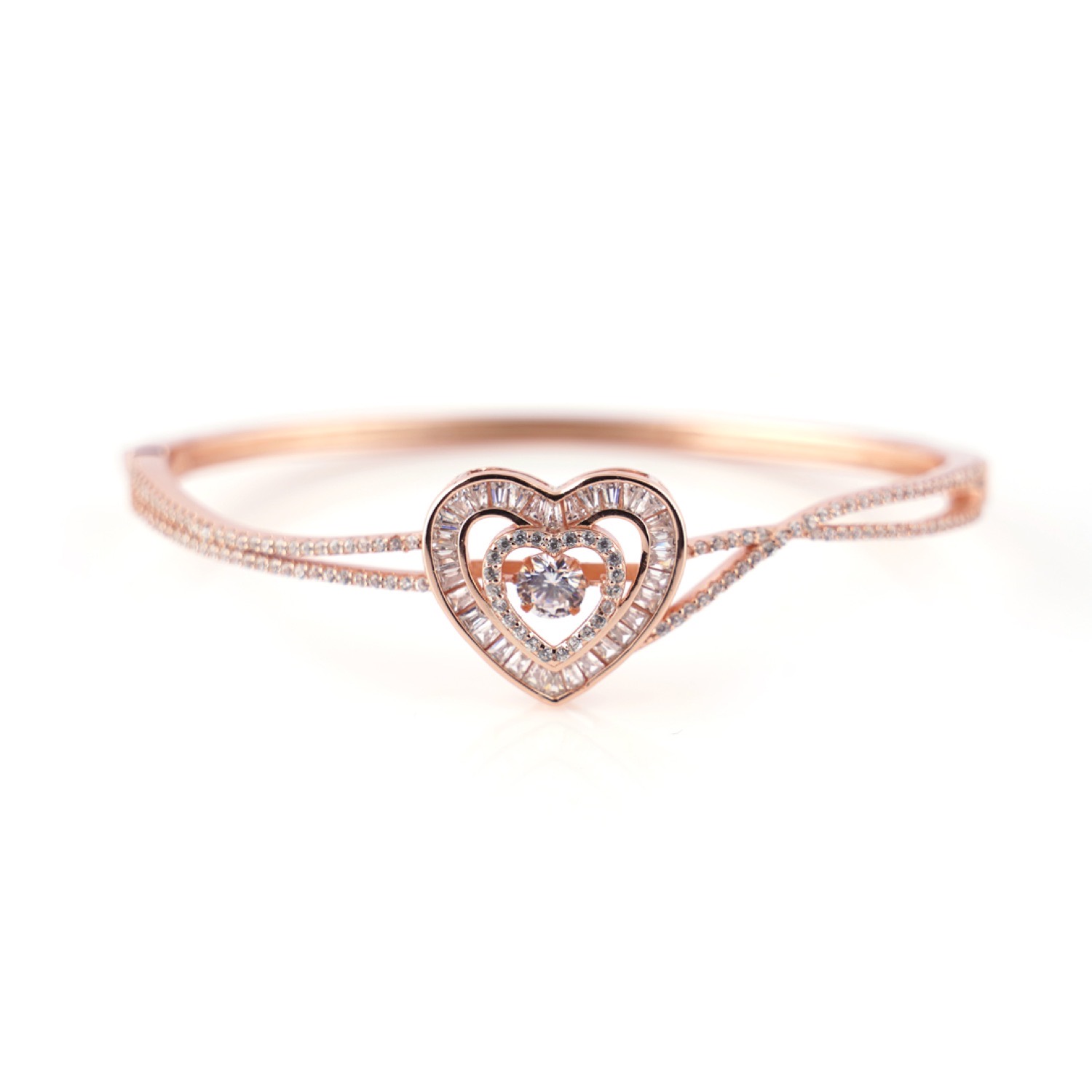 varam_bracelet_and_bangle_tapered_baugette_and_round_cut_white_stone_heart_shaped_open_type_rose_gold_silver_bracelet-1