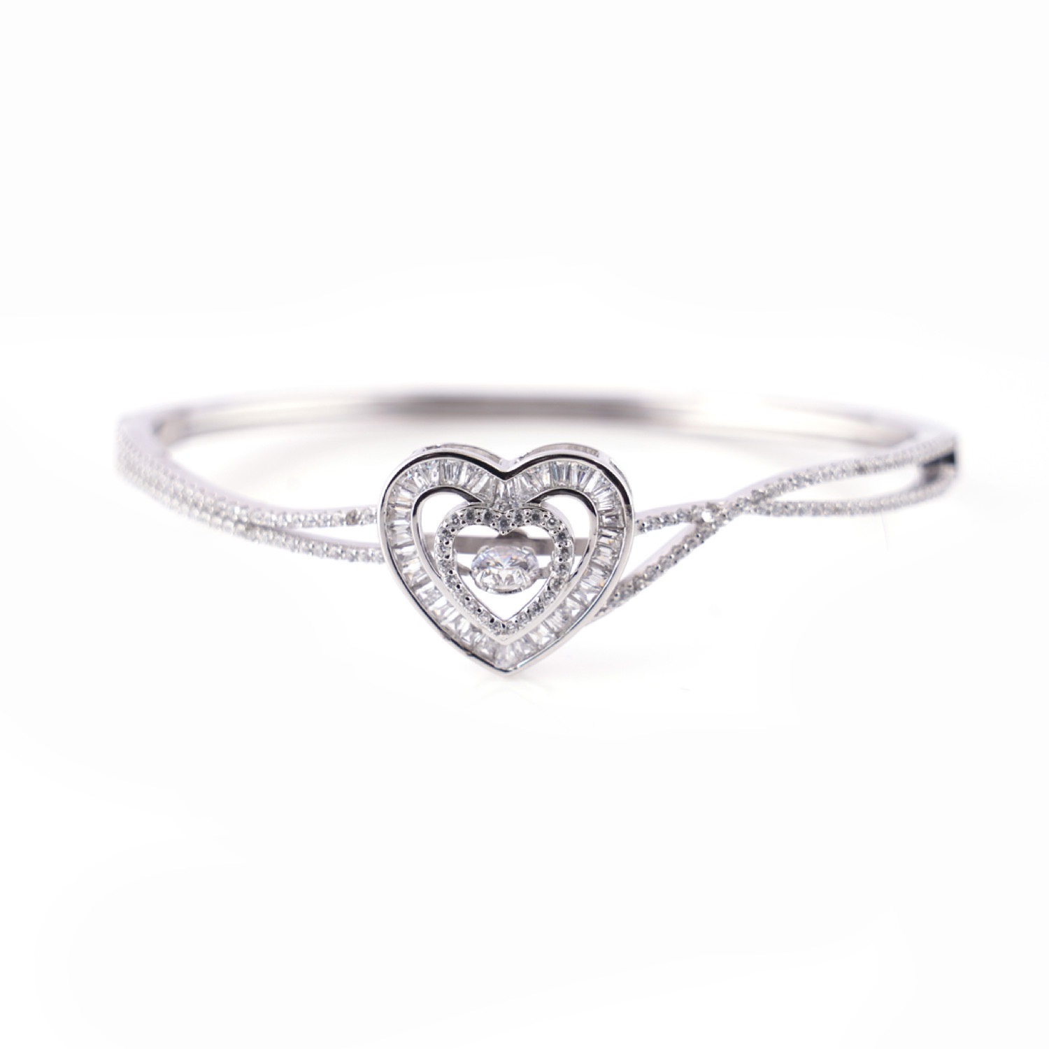 varam_bracelet_and_bangle_tapered_baugette_and_round_cut_white_stone_heart_shaped_open_type_silver_bracelet-1