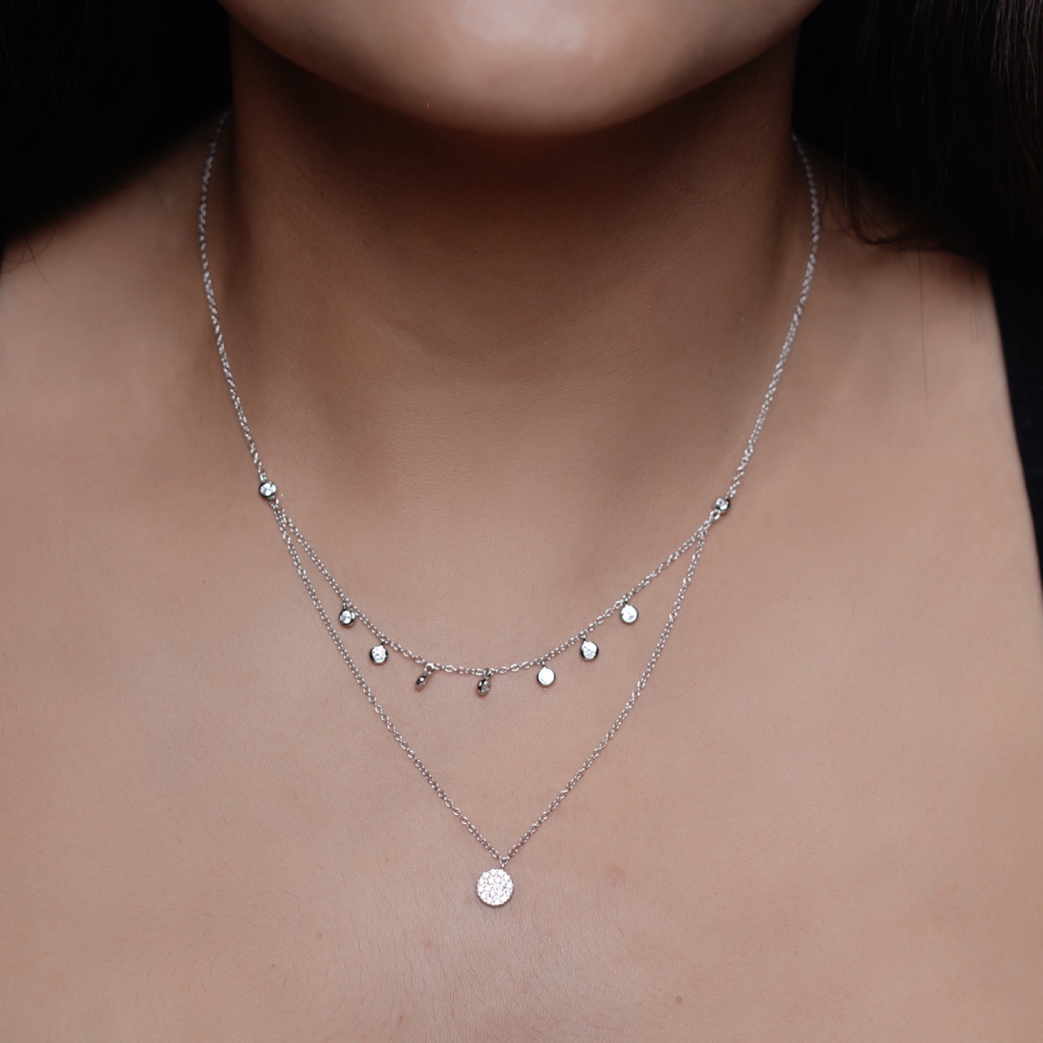 varam_chain_102022_double_layered_bezel_drop_and_round_shaped_white_stone_pendant_silver_chain-2