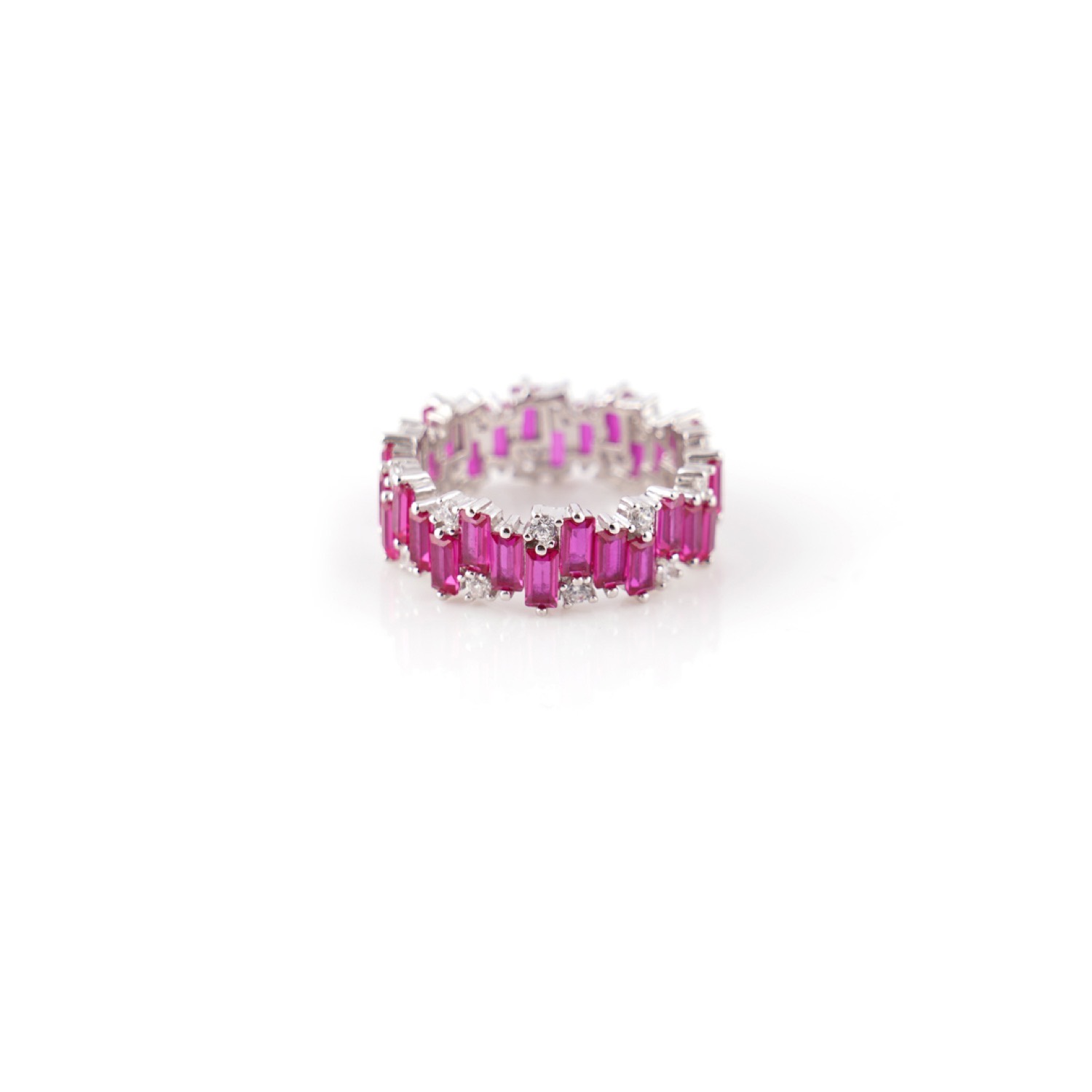 varam_rings_Irregular_bagguette_cut_pink_stone_silver_ring-1