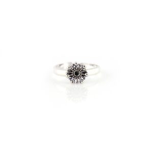 Oxidised adjustable silver toe rings