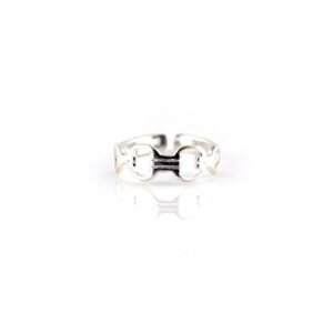 Designer silver toe rings