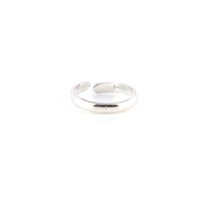 Plain adjsutable silver toe rings