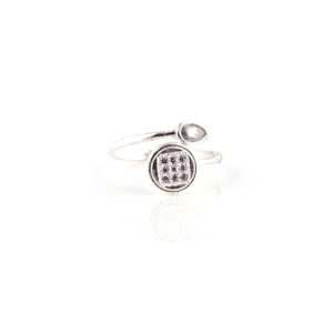 zircon designer silver toe rings