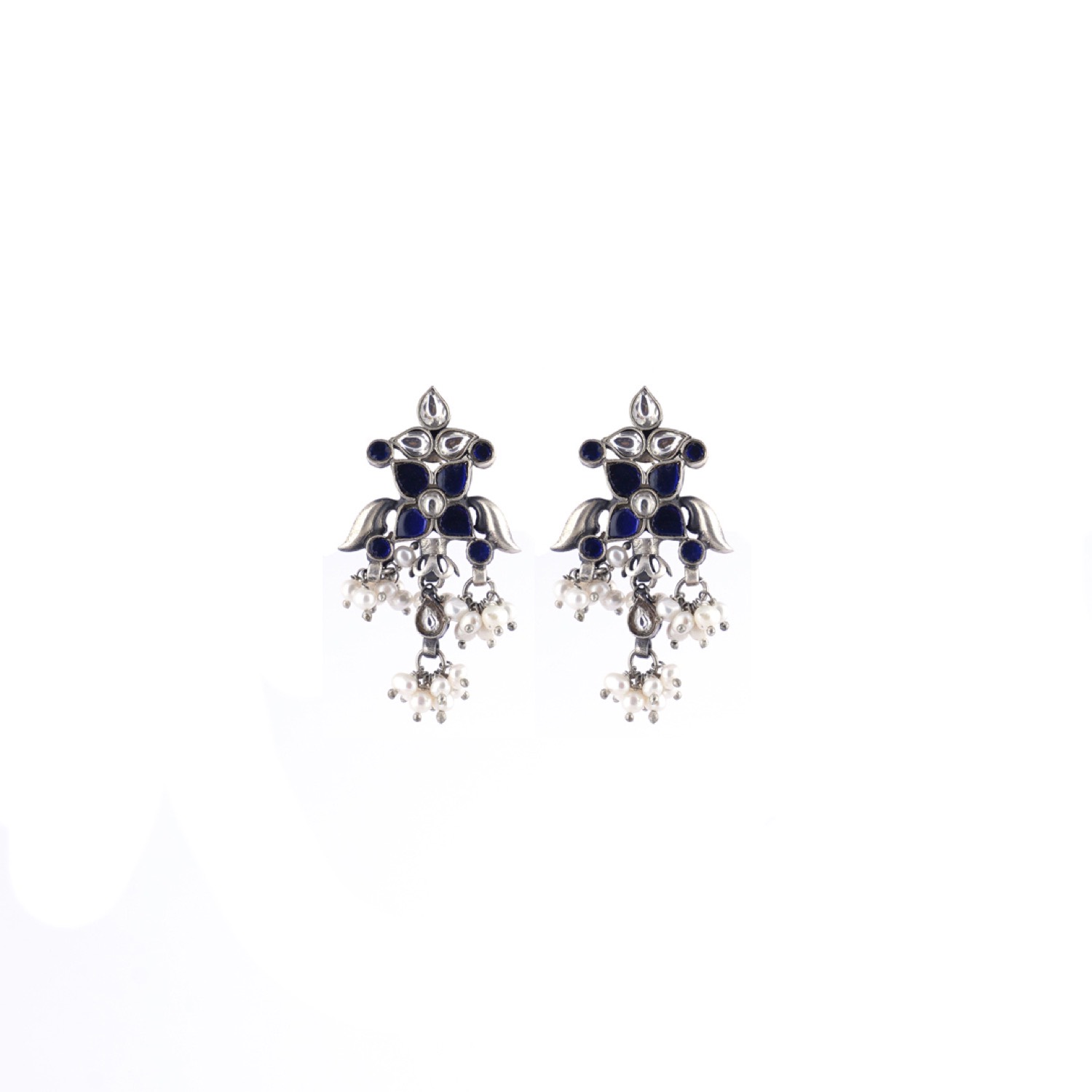 varam_earrings_102022_pear_shaped_royal_blue_and_white_stone_with_pearl_droping_silver_earrings-1