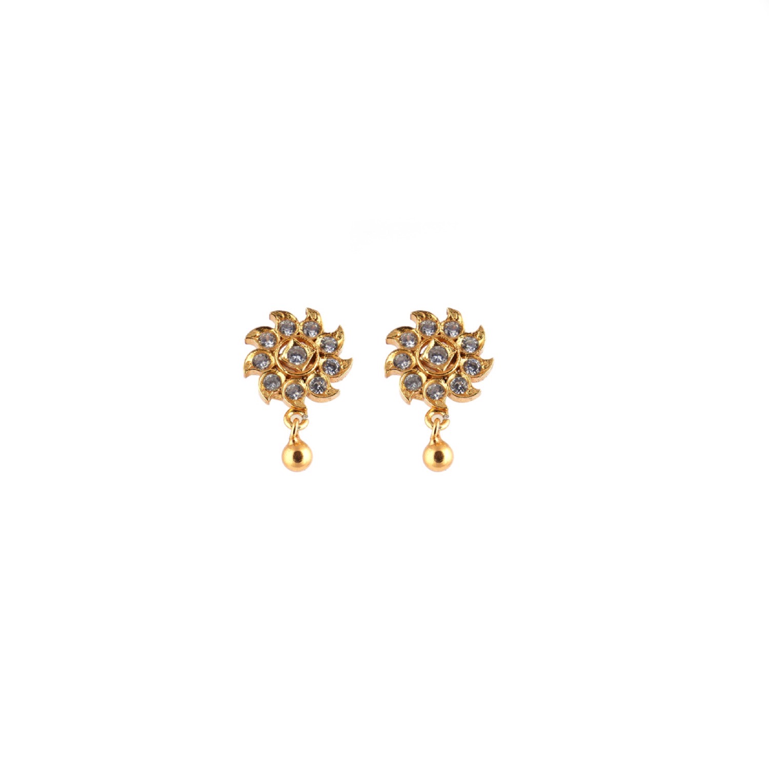 varam_earrings_102022_swirl_flower_white_stone_with_gold_drop_gold_coated_silver_earrings-1