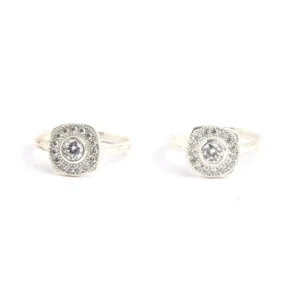Silver with traditional stone work toe rings